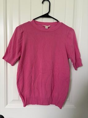 Vine & Love Hot Pink Short-Sleeve Knit Top